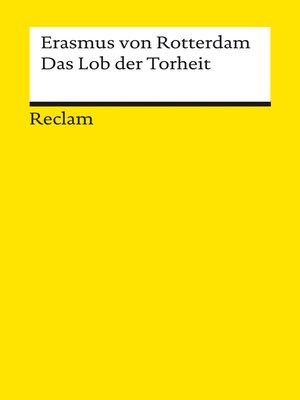 cover image of Das Lob der Torheit